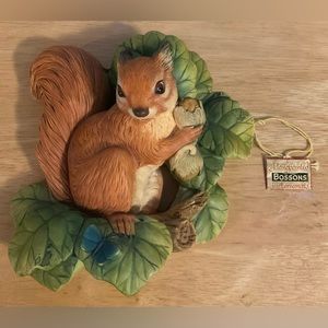 Vintage Bossons Red Squirrel Figurine Chalk Ware